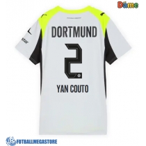 Fotballdrakt Dame Borussia Dortmund Yan Couto #2 Bortedrakt 2025-26 Kortermet